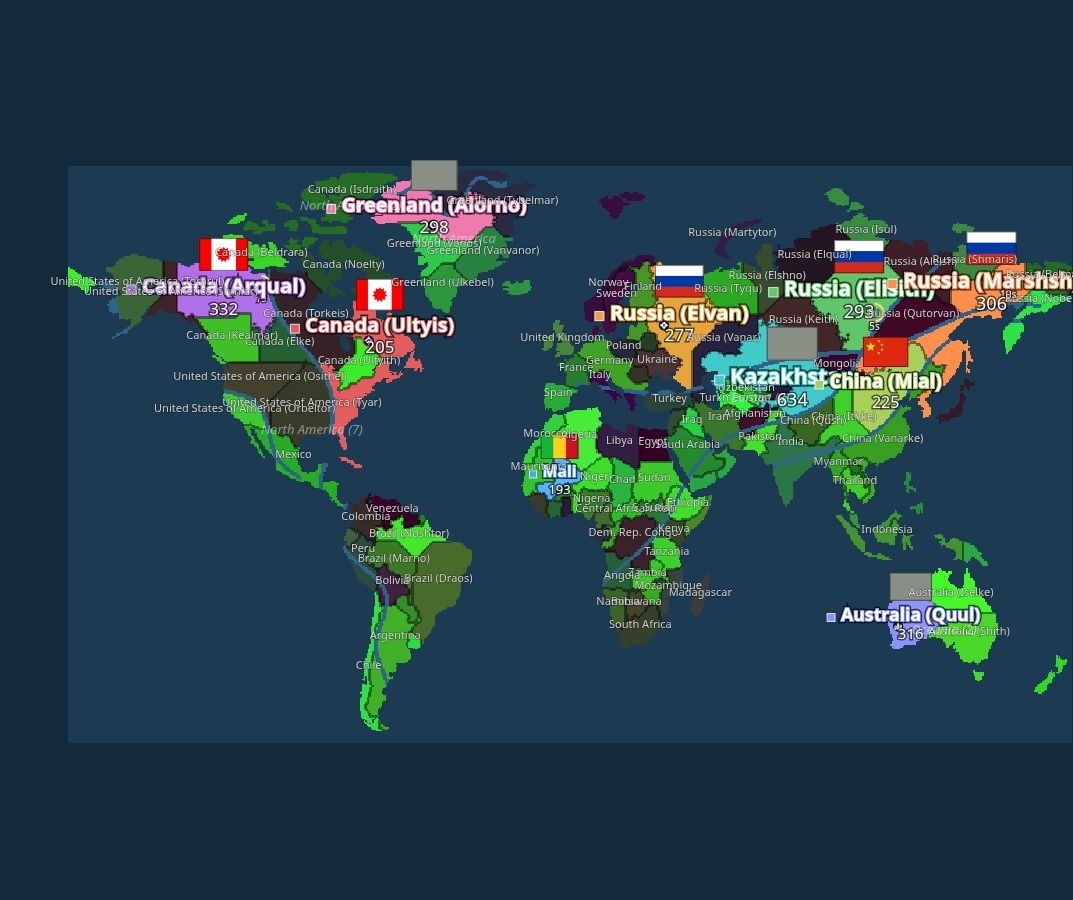 World map in Statefall